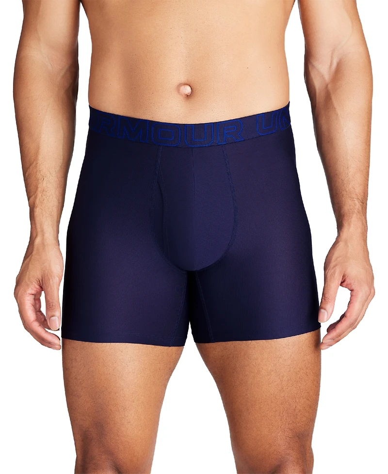 Under Armour Men's 3-Pack Performance Tech Mesh 6" Boxer Briefs