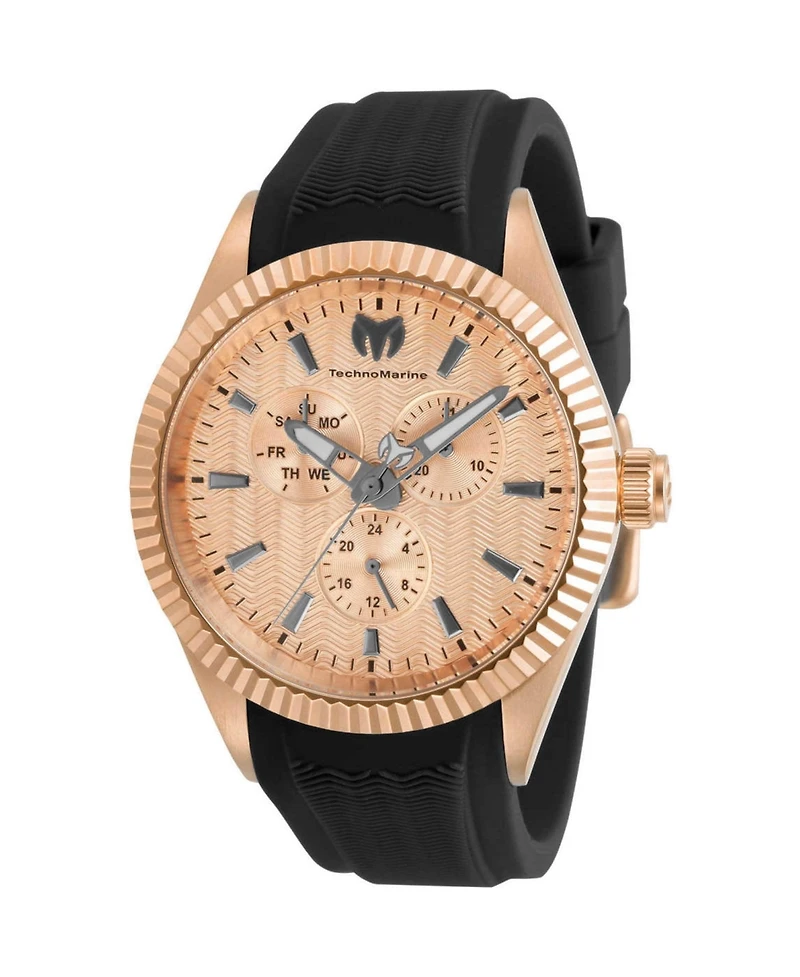 Technomarine Men's Tm-719026 Sea Quartz 3 Hand Rose Gold Dial Watch