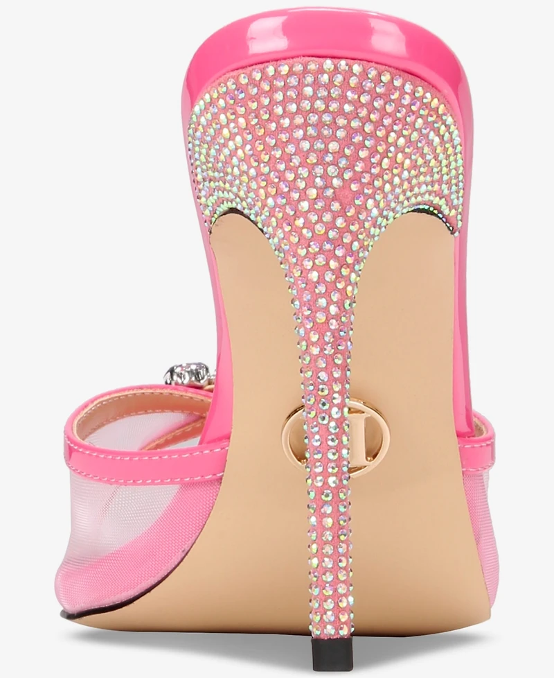 Things Ii Come Women's Shena Luxurious Slip-on High-Heel Pointed Toe Mule Dress Sandals
