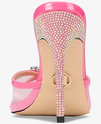 Things Ii Come Women's Shena Luxurious Slip-on High-Heel Pointed Toe Mule Dress Sandals