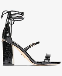 Things Ii Come Women's Kaysee Luxurious Block-Heel Strappy Dress Sandals