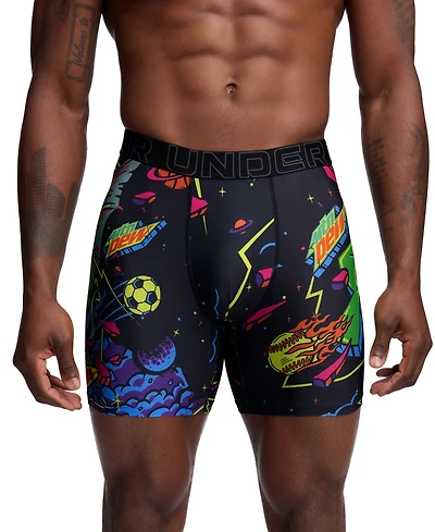 Under Armour Men's Performance Tech Mesh Graphic 6" Boxer Briefs