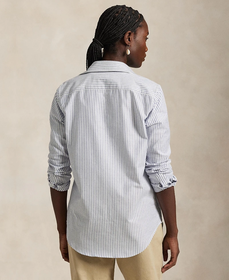 Polo Ralph Lauren Women's Stretch Slim Fit Striped Oxford Shirt