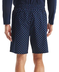 Nautica Men's Sailboat Print Poplin 8" Sleep Shorts