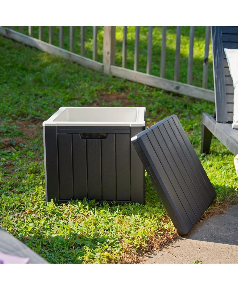 9-Gallon Outdoor Cooler Box - Polypropylene Resin - Black