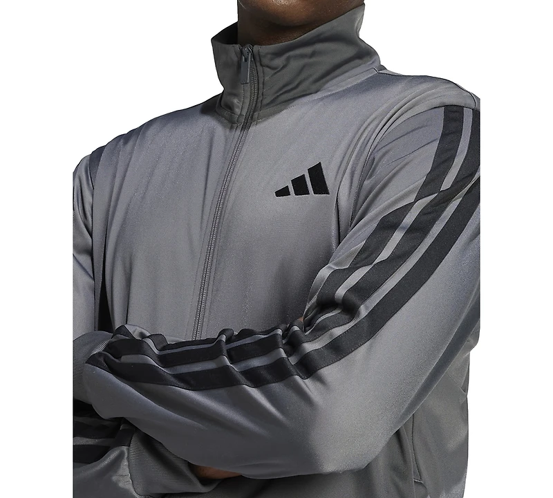 adidas Men's 3 Stripes Tricot Regular Track Top