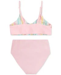 Hurley Big Girls 2-Pc. Reversible Triangle Bikini Top & Bottoms Set
