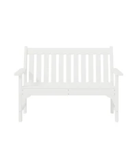 WestinTrends 3-Piece Hdpe Outdoor Patio Furniture Couch and Coffee Table Set