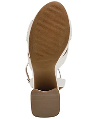 Dv Dolce Vita Women's Waylan Raffia Platform Crossband Dress Sandals