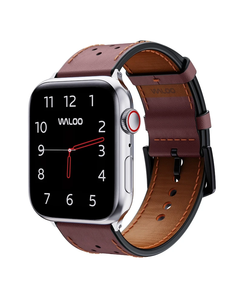 Waloo Breathable Leather Band For Apple Watch