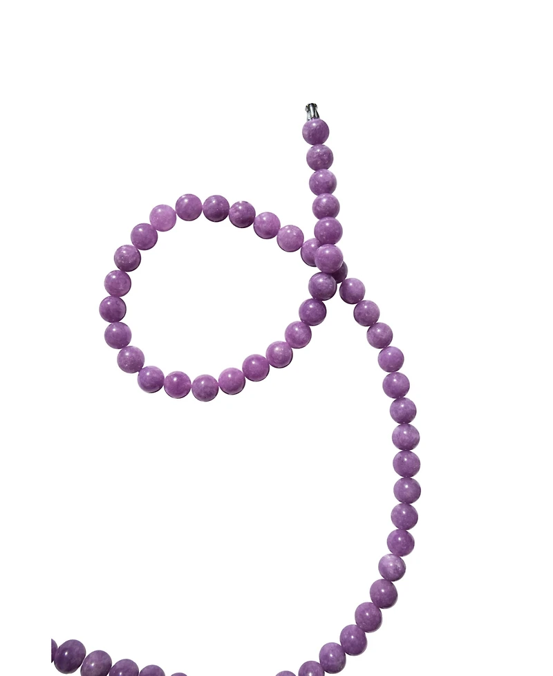 Lilac — Purple jade beaded necklace