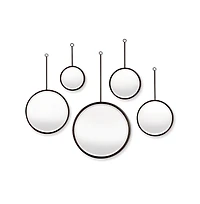 Maison Noir Pendulum Mirrors Set of 5