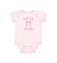 Sweet Wink Baby Girls Sister Bow Short Sleeve Bodysuit