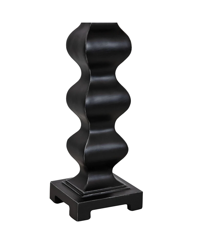 29" H Stately Shapes Resin Accent Table Lamps Set of 2