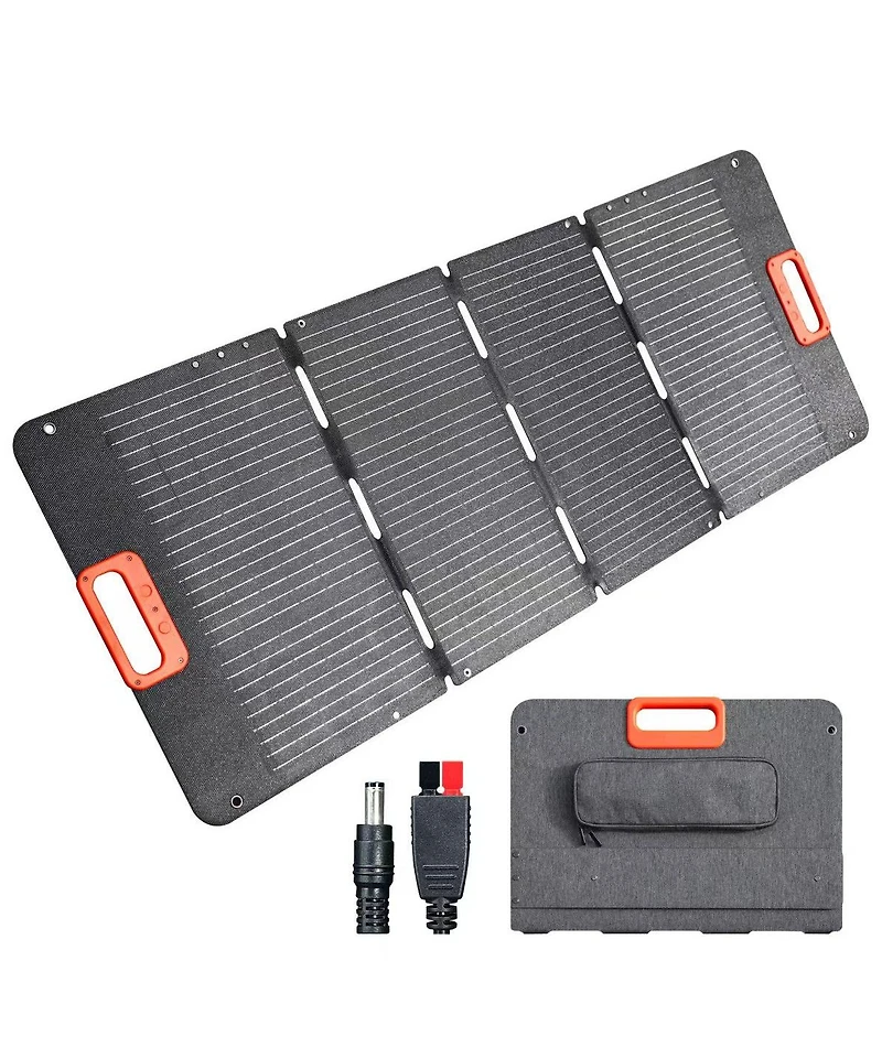 Mondawe 100W Portable Solar Panel for Power Station IP67 Water Foldable Solar Panel