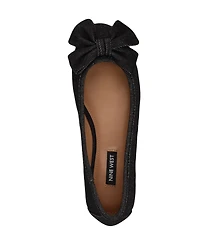 Nine West Women's Veronika Denim Bow Ballet Flats