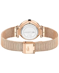Lacoste Women's Orba Carnation Gold Stainless Steel Mesh Bracelet Watch, 30mm