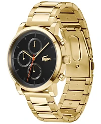 Lacoste Men's Replay Gold Tone Stainless Steel Bracelet Watch, 44mm