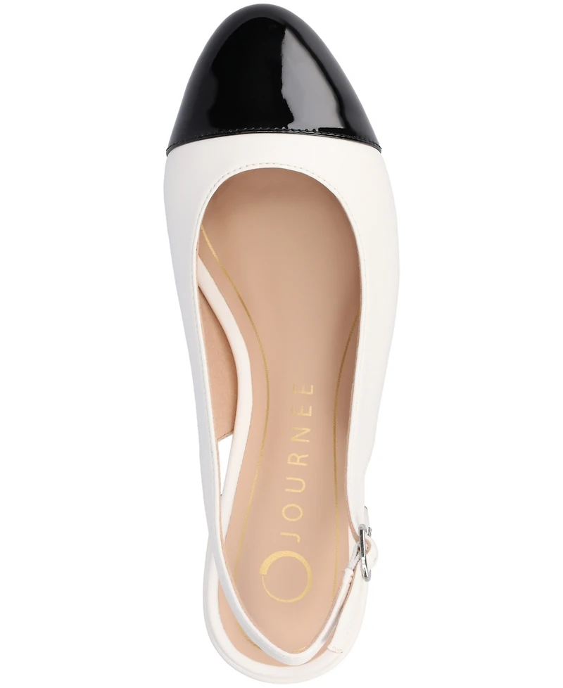 Journee Collection Women's Sammie Block Heel Slingback Pumps