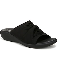 LifeStride Women's Cherish Washable Peep Toe Slide Sandals