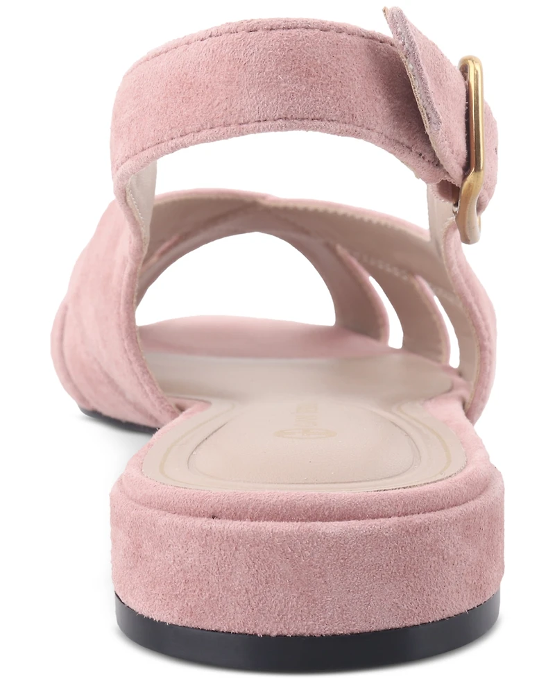 Giani Bernini Women's Essie Fisherman Peep Toe Slingback Flat Sandals, Created for Macy's