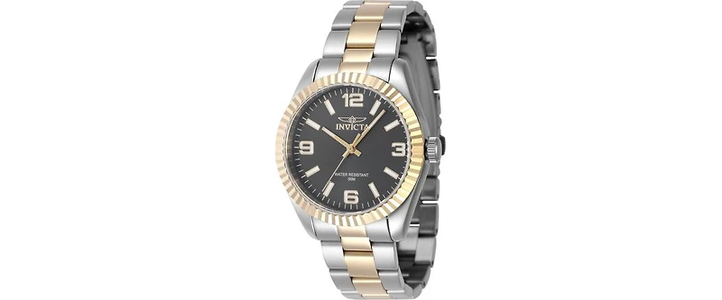 Invicta Women's Specialty Quartz 3 Hand Black Dial Watch