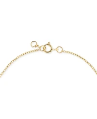 Cubic Zirconia Oval Charm Chain Bracelet (1/4 ct. t.w.) in 14k Gold over Sterling Silver