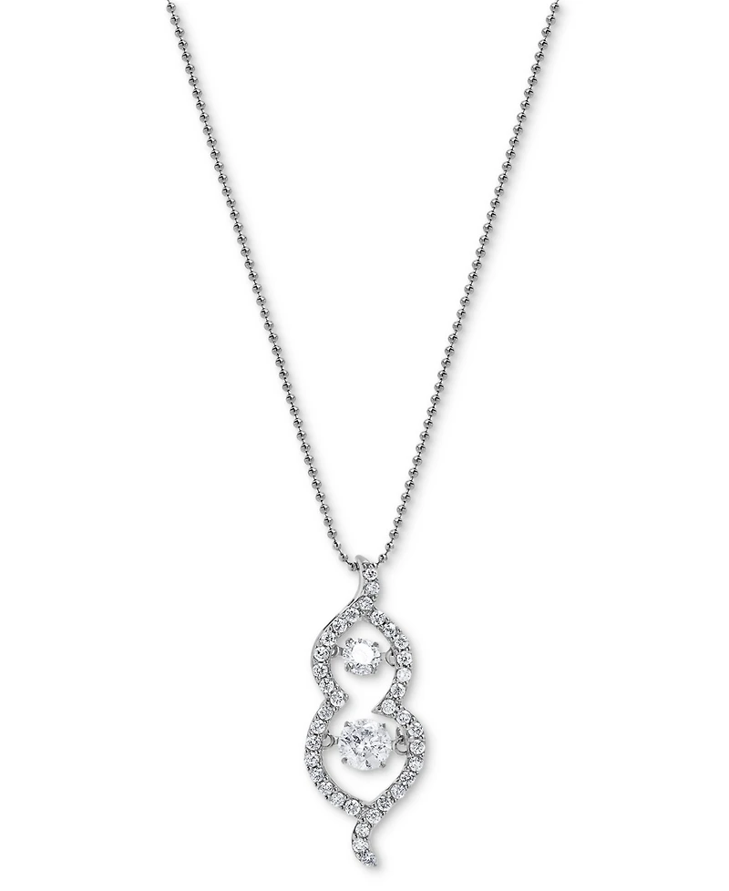Diamond Pendant Necklace (1/2 ct. t.w.) in 14k White Gold