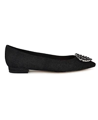 Nine West Women's Hearts Rhinestone Pointy Toe Flats