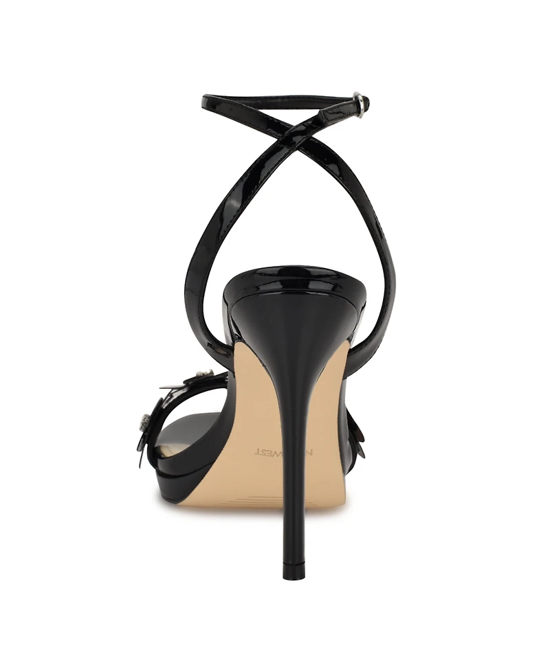 Nine West Women's Lovely Flowers Stiletto Sandals