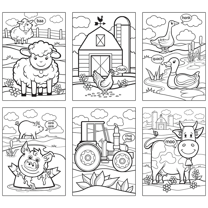 Coloring Puzzles 6-Pack