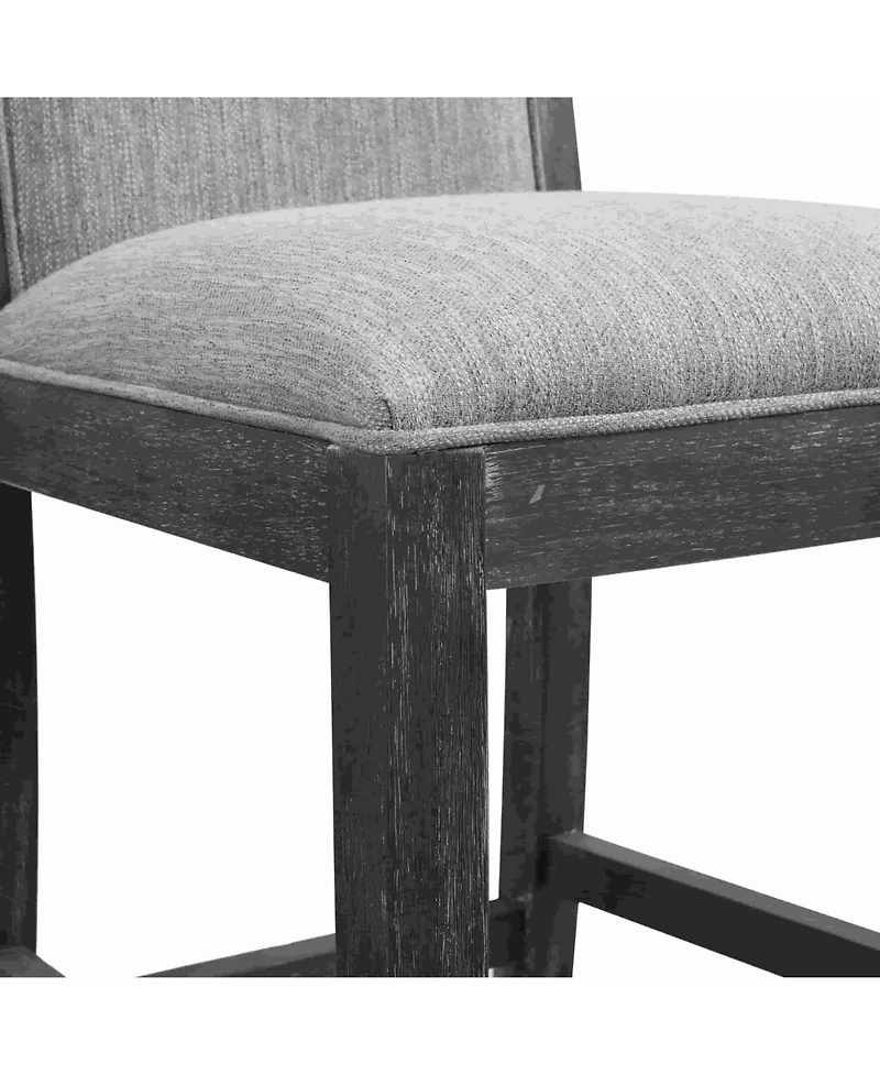 30.5-Inch Upholstered Bar Stools Set of 2, Retro Bar Chairs for Kitchen Island or Dining Room-The Pop Home