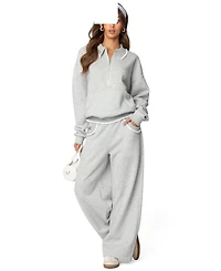Edikted Womens Ashtin Ruffle Trim Sweatpants