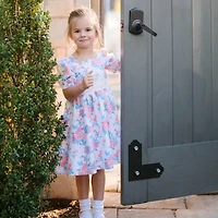 Hope & Henry Toddler Girls Heirloom Short Sleeve Puff Party Dress