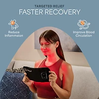 LifePro Micro Red Light Therapy Belt with Vibration Nir & Red Light Therapy for Pain Relief, Recovery, and Performance Enhancement