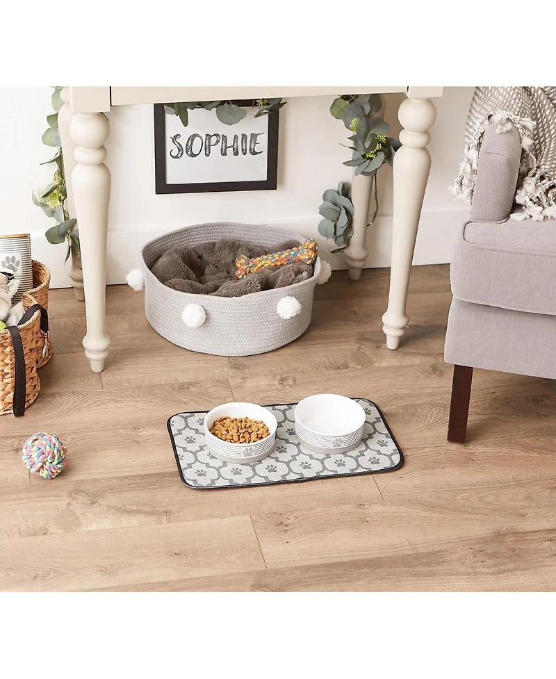 Bone Dry Pet Mat Lattice Paw Print