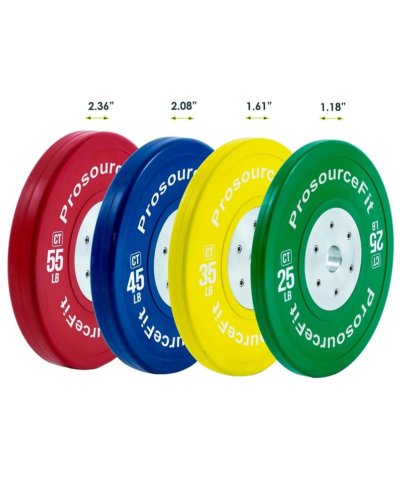 ProsourceFit Color Training Bumper Plate lb