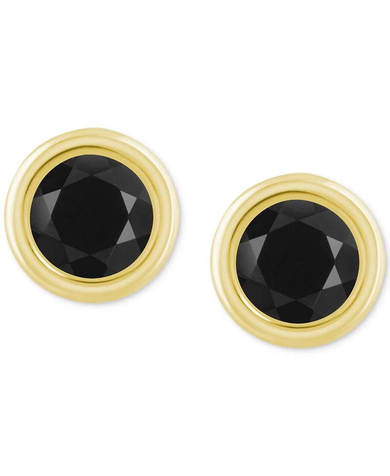 Lab-Created Opal Bezel Stud Earrings (1-1/5 ct. t.w.) 10k Gold (Also Additional Gemstones)