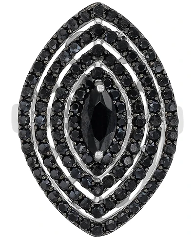 Black Spinel Statement Ring (5/8 ct. t.w.) Sterling Silver