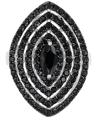 Black Spinel Statement Ring (5/8 ct. t.w.) Sterling Silver