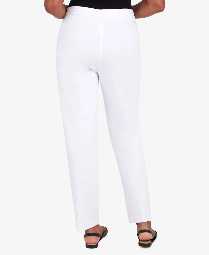 Alfred Dunner Women's Super Stretch Mid- Rise Average Length Denim Pant