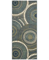 Liora Manne' Esencia Circles 1'11"x4'11" Runner Area Rug