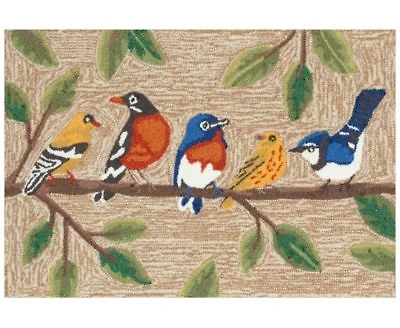 Liora Manne Frontporch Birds On A Branch Rug Collection
