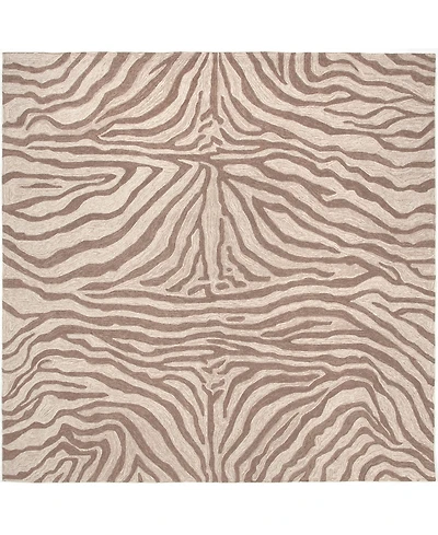 Liora Manne' Ravella Zebra 8'x8' Square Area Rug