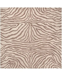 Liora Manne' Ravella Zebra 8'x8' Square Area Rug