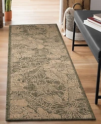 Liora Manne' Carmel Botanical 1'11"x7'6" Runner Area Rug