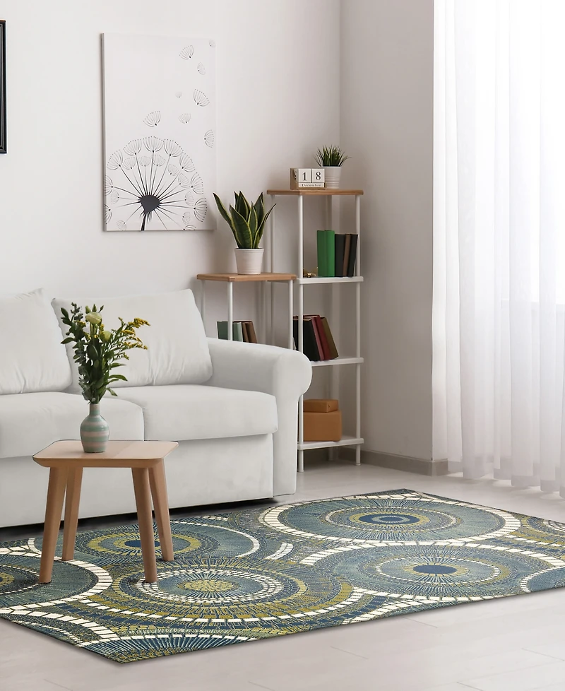 Liora Manne' Marina Circles 3'3"x4'11" Area Rug