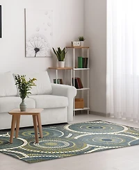 Liora Manne' Marina Circles 3'3"x4'11" Area Rug