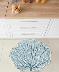 Liora Manne' Esencia Coral Fan 3'3"x3'3" Novelty Area Rug
