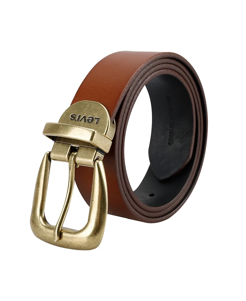 Levi's Women's Reversible Western-Style Buckle Leather Belt